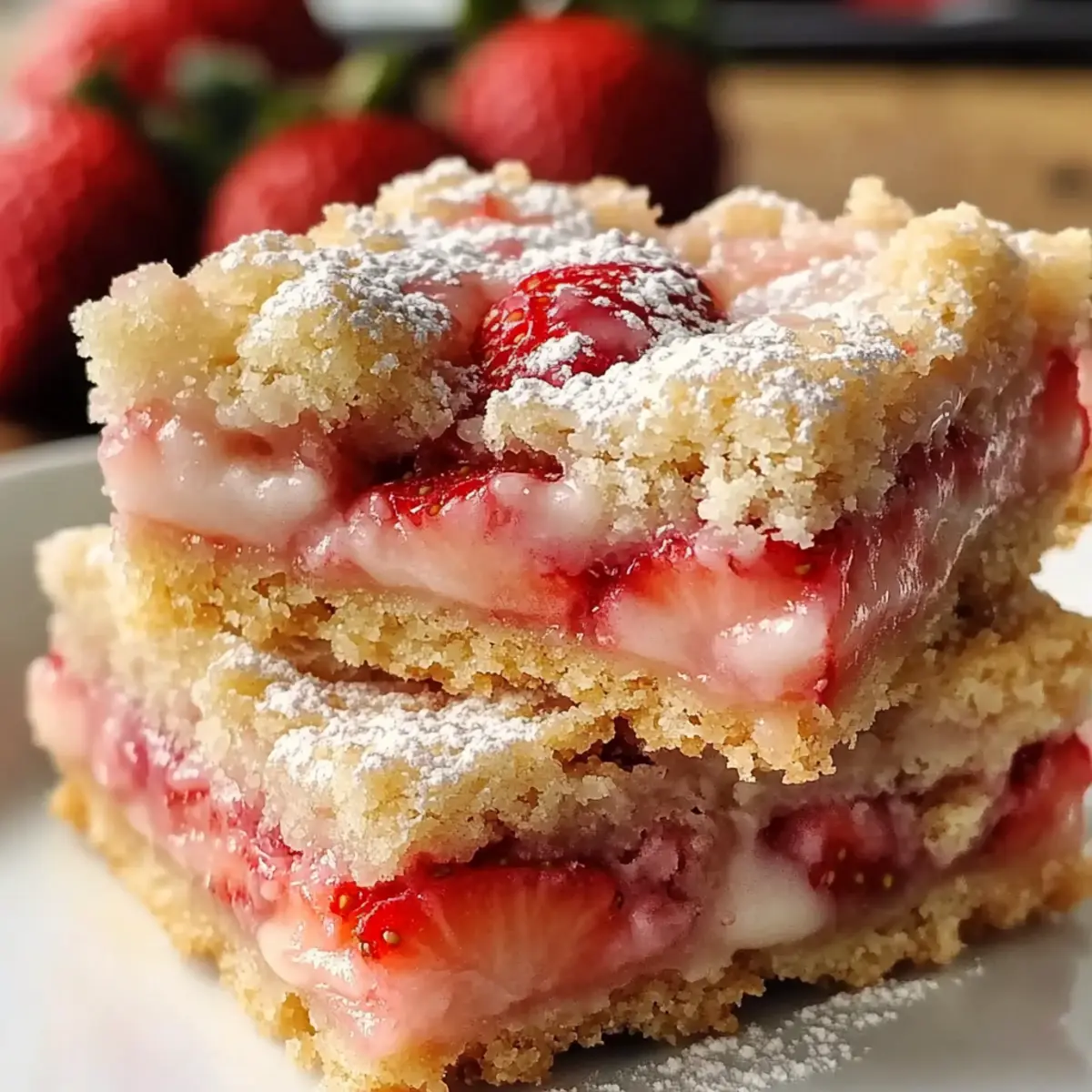 Homemade Strawberry Shortcake Bars for Sweet Summer Joy