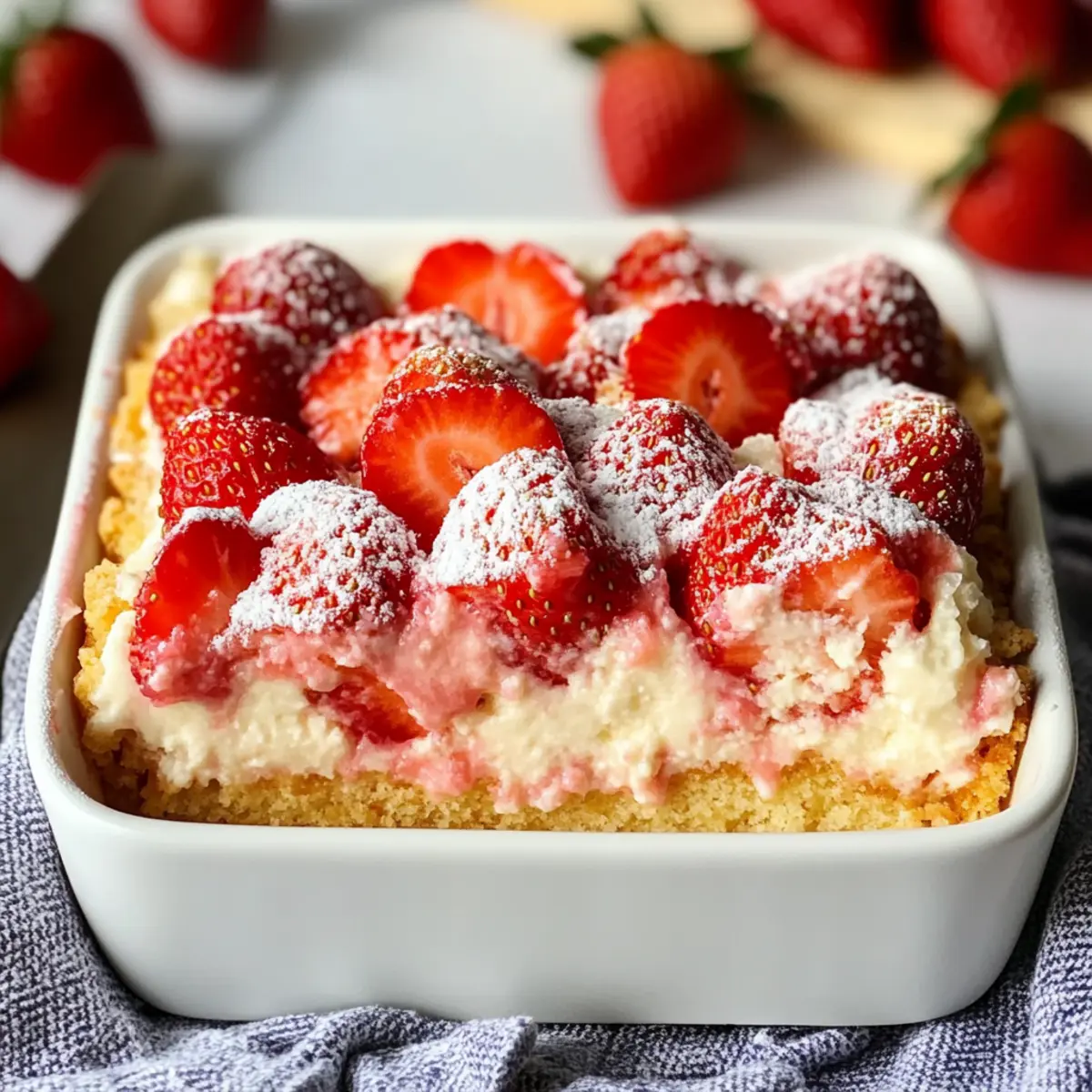 Strawberry Cheesecake Dump Cake That’s Easy and Irresistible