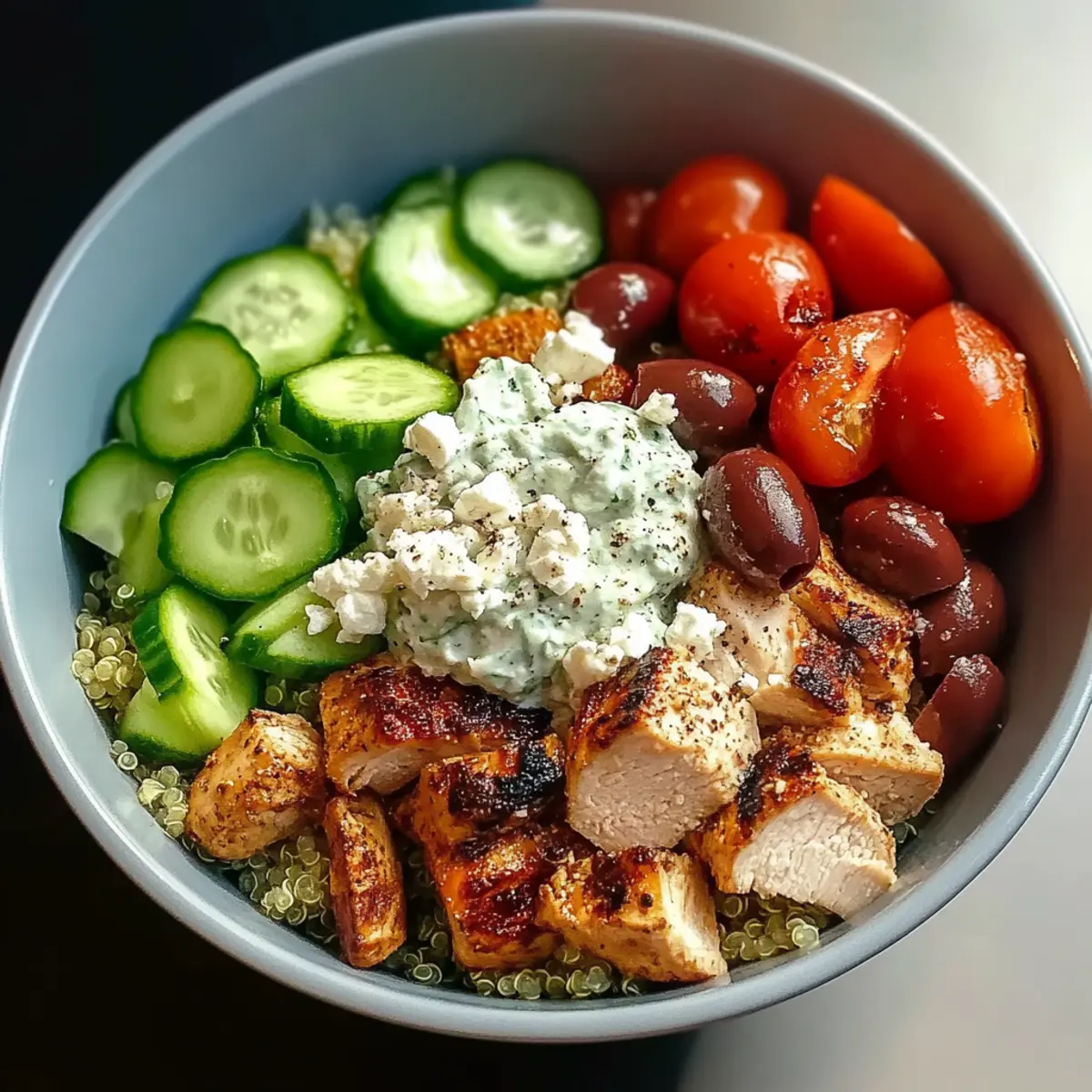 Mediterranean Chicken Bowls: Protein-Packed Vibrant Delight