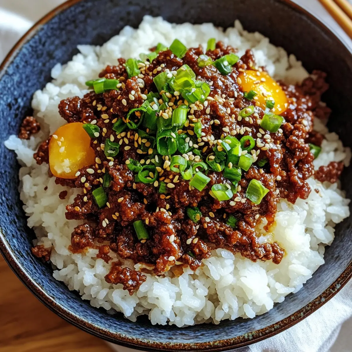 Savory Korean Ground Beef Bowl: Quick, Customizable Delight