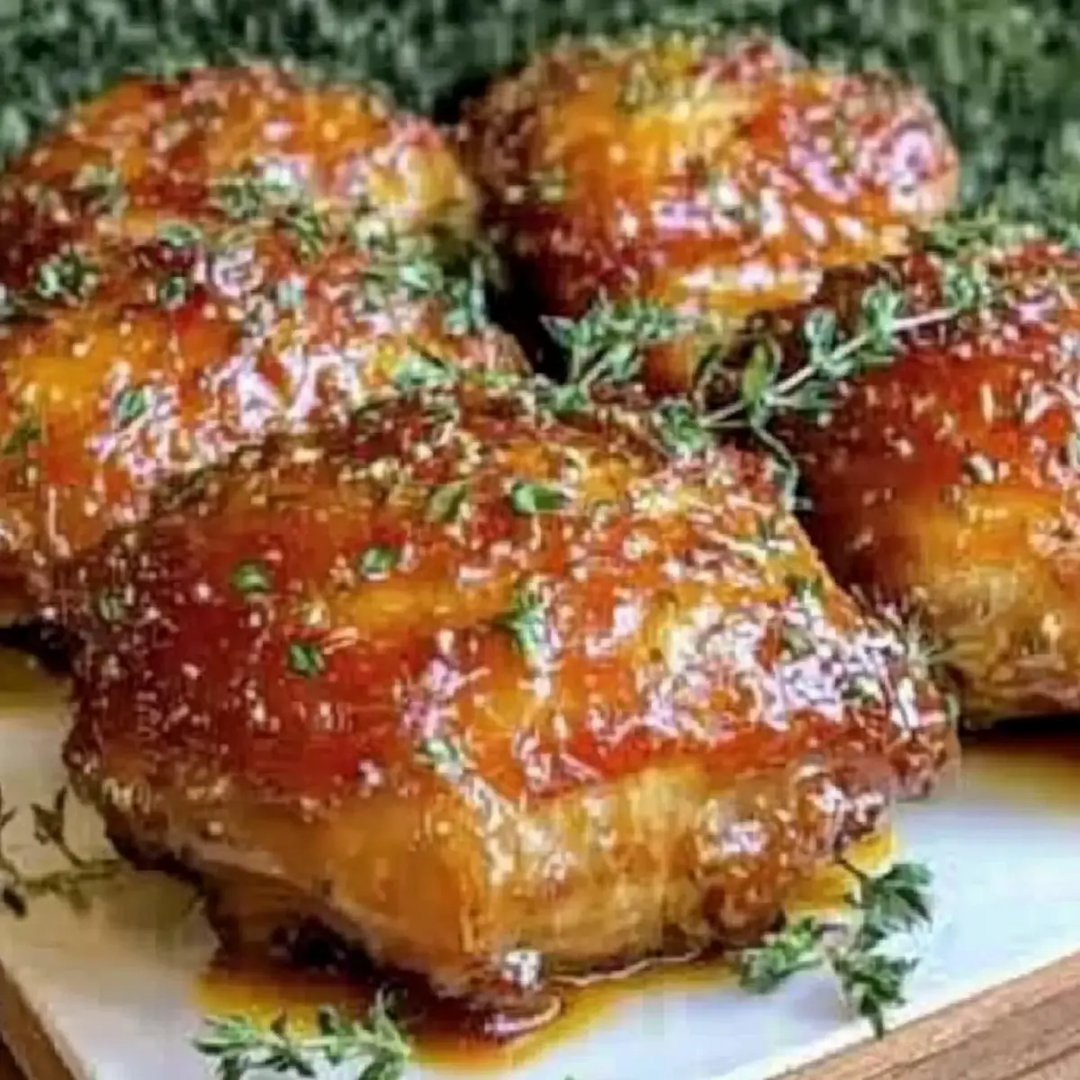 Savor Apricot and Dijon Glazed Baked Chicken Thighs Tonight