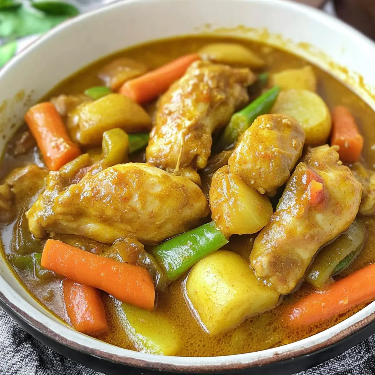Creamy Filipino Style Chicken Curry with Coconut Milk Magic