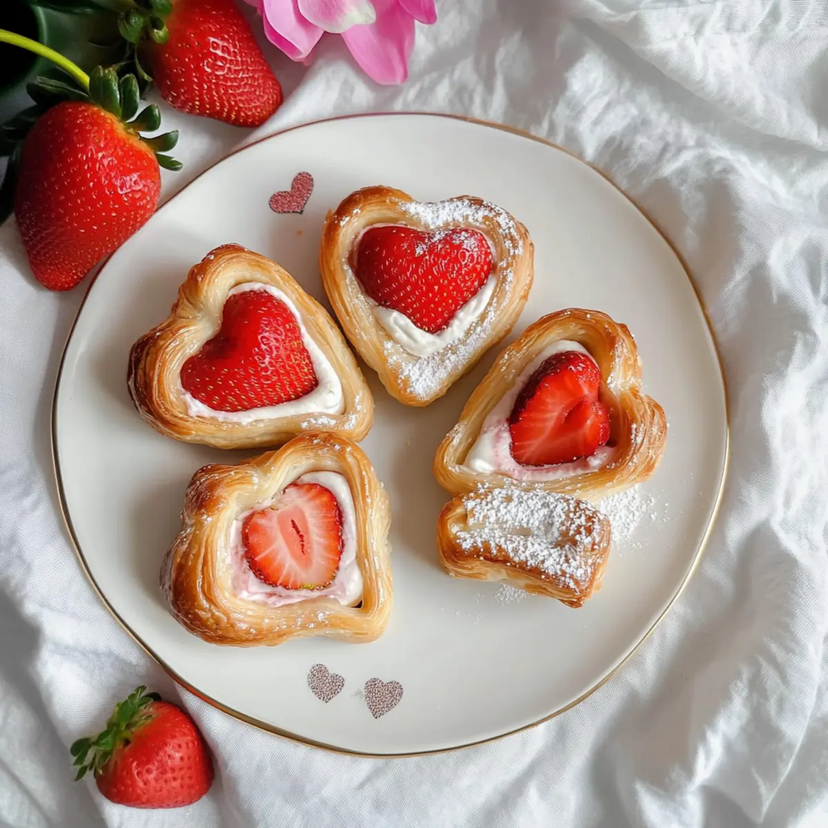 Indulge in Vegan Strawberry Cream Danish Bliss Today
