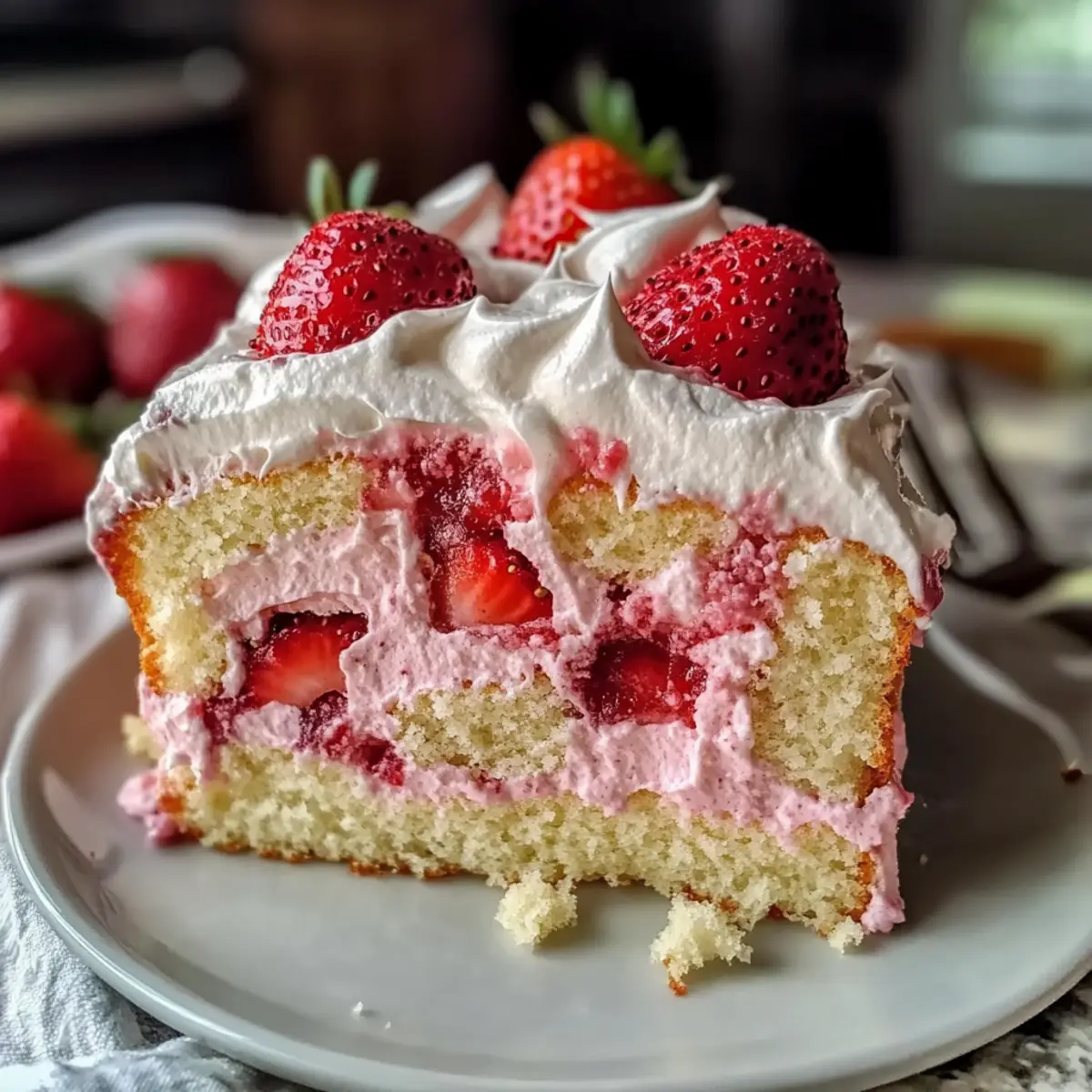 Irresistible Strawberry Italian Cream Pound Cake You’ll Love