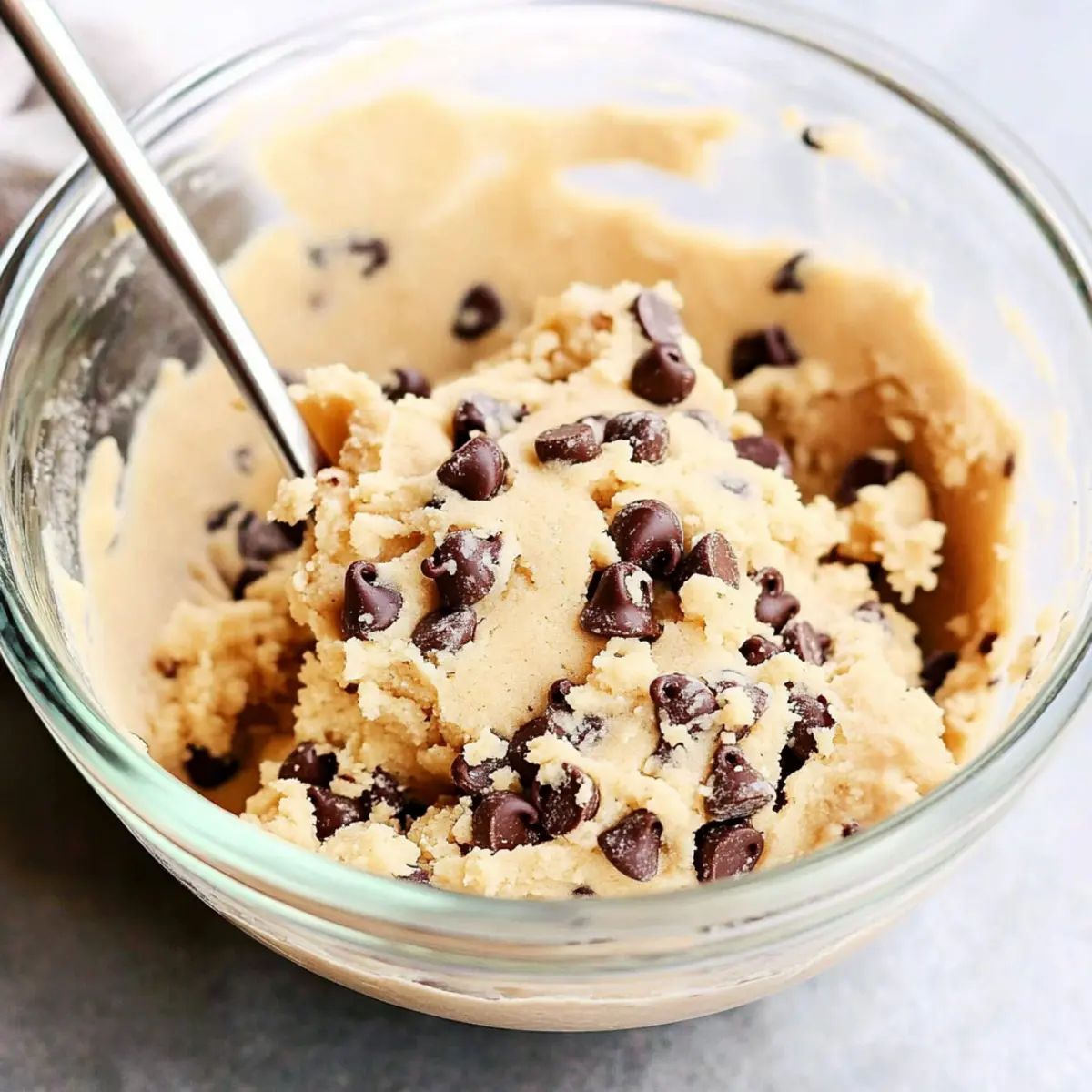 Creamy Chocolate Chip Cookie Dough You Can Eat Safely