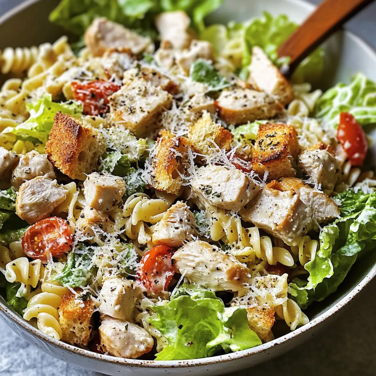 Irresistible Chicken Caesar Pasta Salad Ready in 30 Minutes