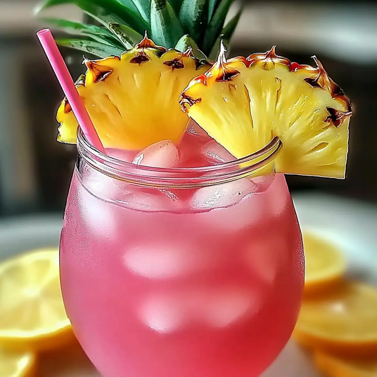 Pineapple Pink Lemonade Drink: Refreshing Summer Splash