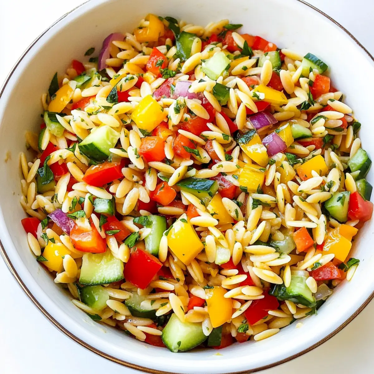 Zesty Summer Orzo Pasta Salad Ready in 30 Minutes