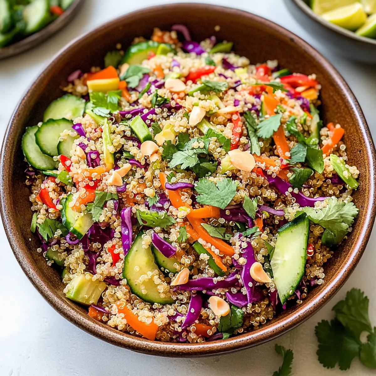 Crunchy Thai Quinoa Salad: A Vibrant Vegan Bowl You’ll Love