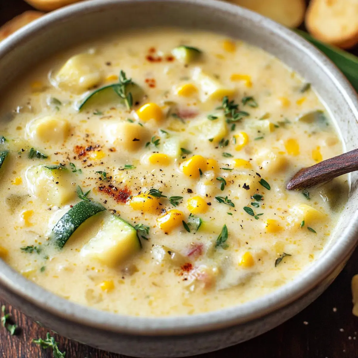 Creamy Summer Corn and Zucchini Chowder to Savor All Year