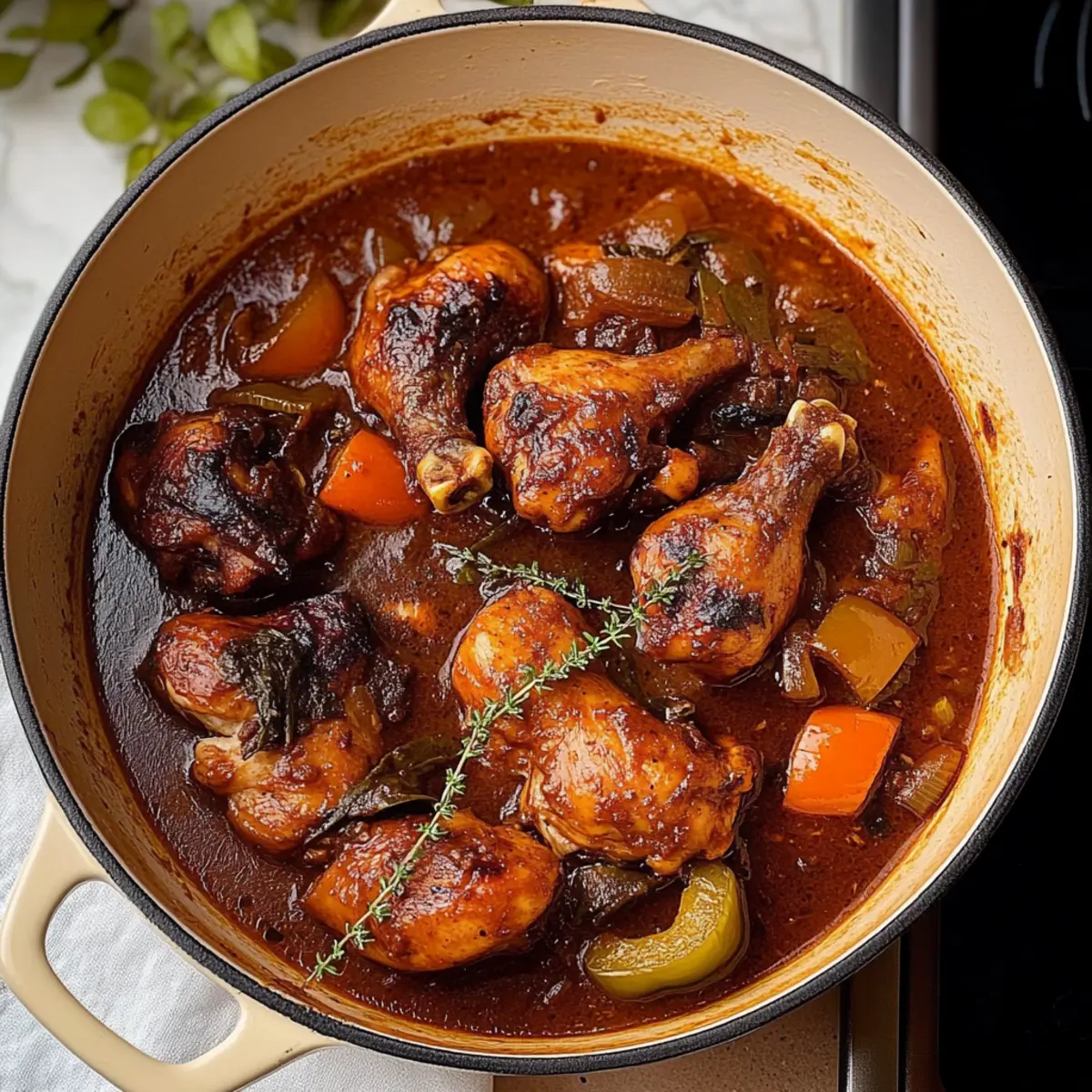 Savory Jamaican Brown Stew Chicken That Melts in Your Mouth