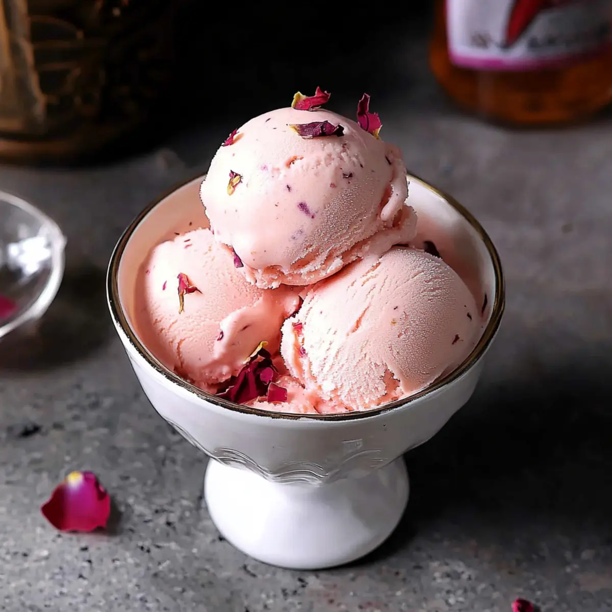 Delightful Rose Ice Cream: A Creamy Floral Escape