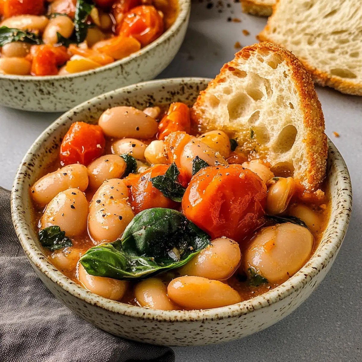Delicious Burst Tomato Basil Butter Beans in Just 30 Minutes