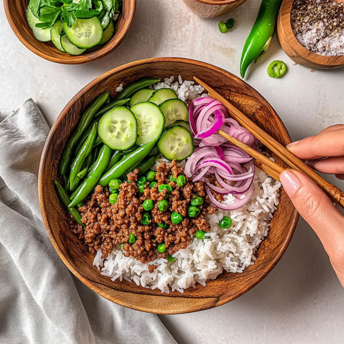 Savory Teriyaki Ground Turkey Rice Bowls in 30 Minutes