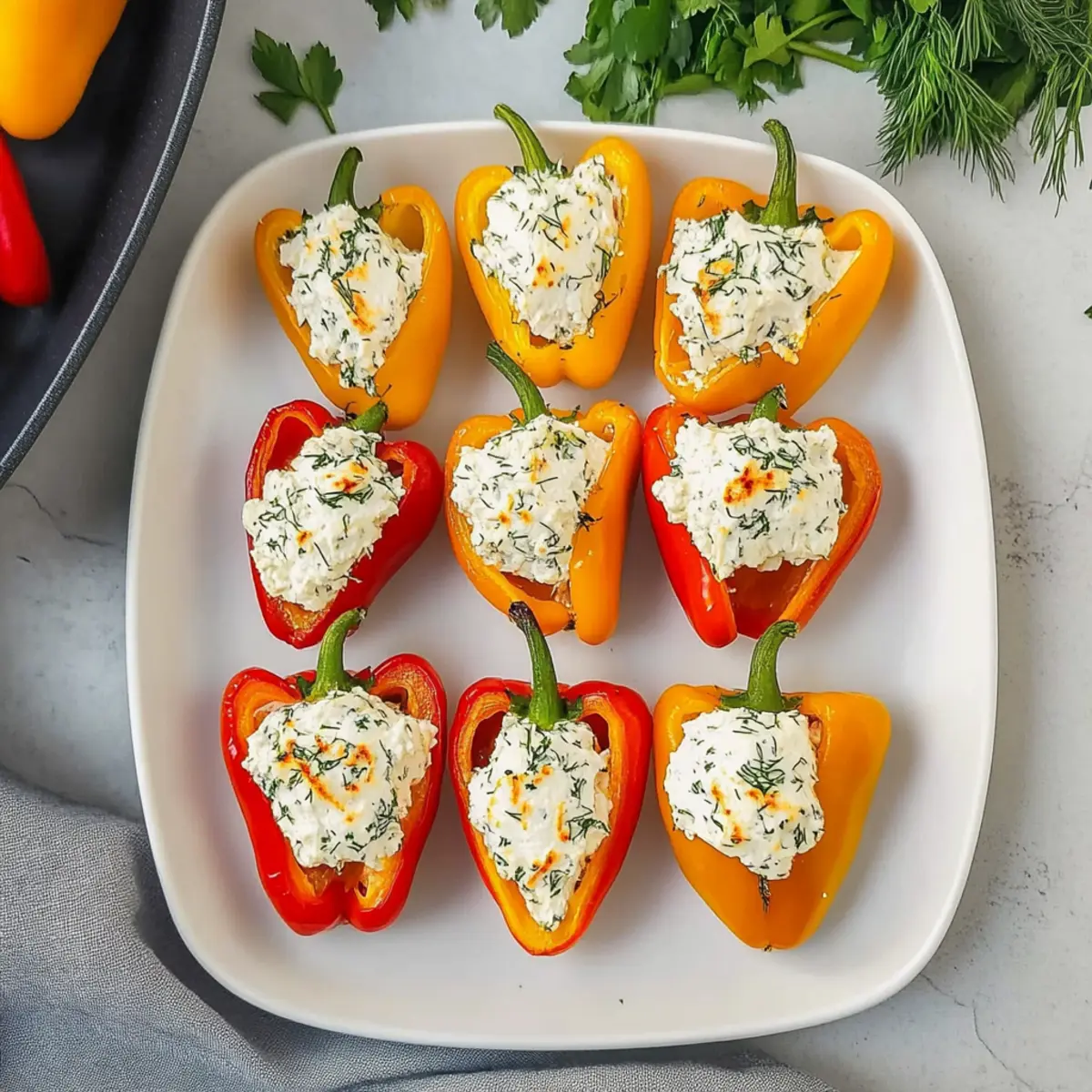 Feta Stuffed Peppers: A Quick, Creamy Delight to Savor