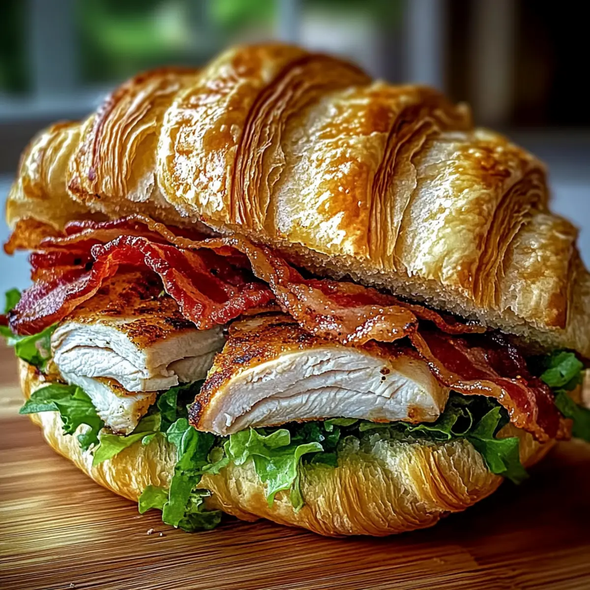 Bacon Chicken Croissant Bliss: A Gourmet Delight at Home