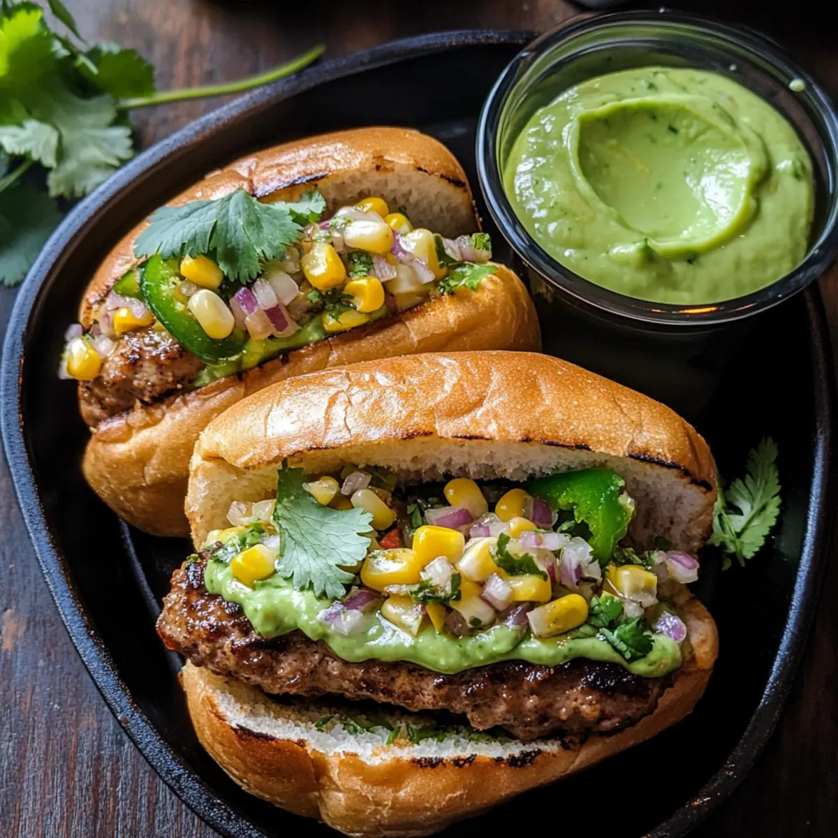 Juicy Honey Jalapeño Turkey Burgers with Avocado Crema Bliss