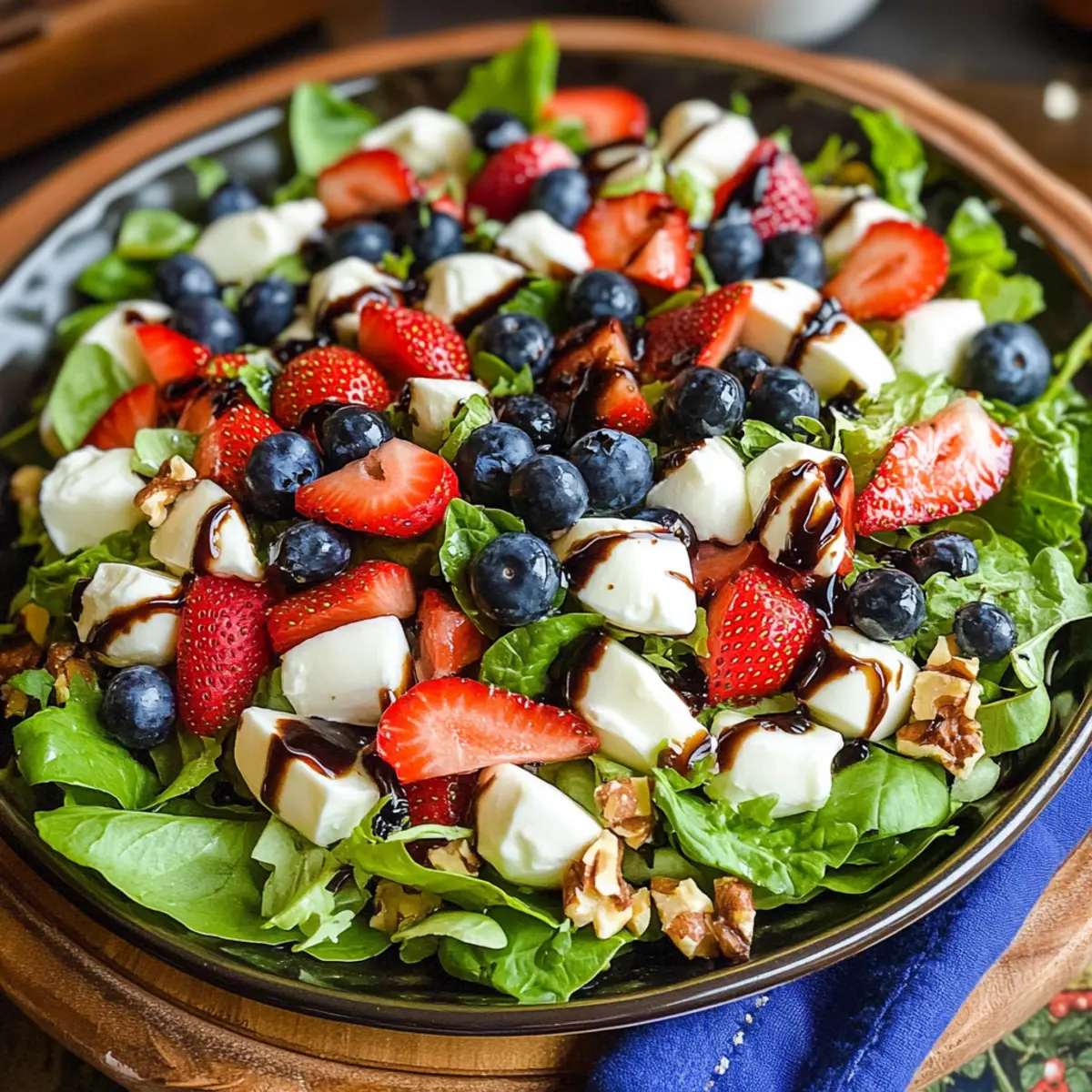 Patriotic Berry Caprese Salad for Your Summer Celebrations