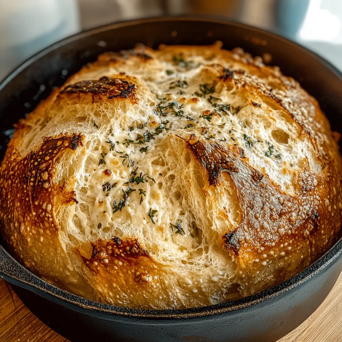 Garlic Cheese Dutch Oven Bread That's Effortlessly Delicious