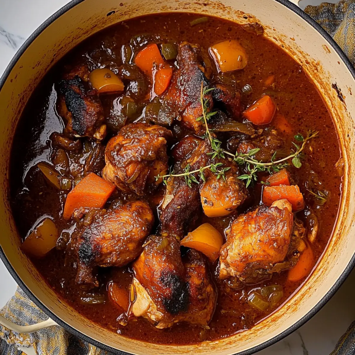 Savory Jamaican Brown Stew Chicken for a Cozy Family Dinner