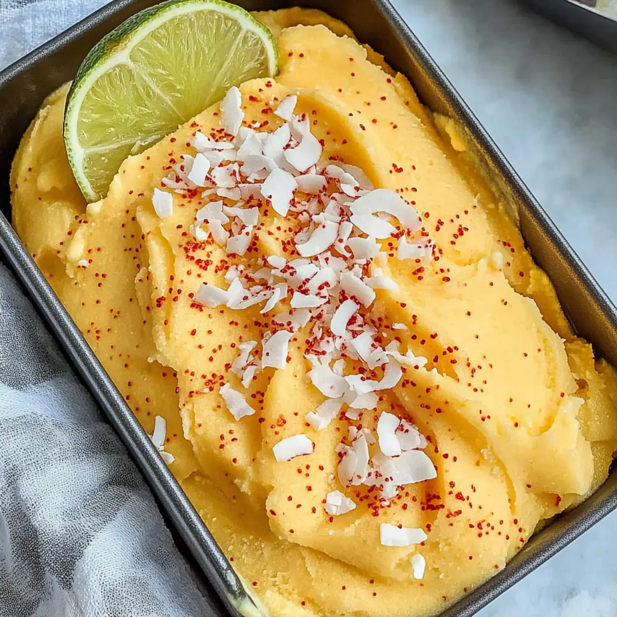 Chili Lime Mango Sorbet: A Refreshing Vegan Summer Treat