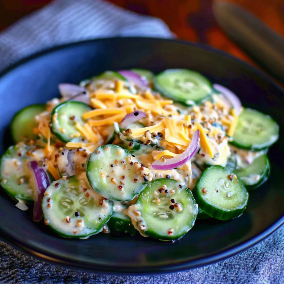 Zesty Jalapeno Popper Cucumber Salad That’s Keto-Approved