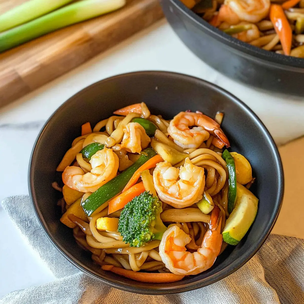 Savory Shrimp Yaki Udon: Quick Comfort for Busy Nights