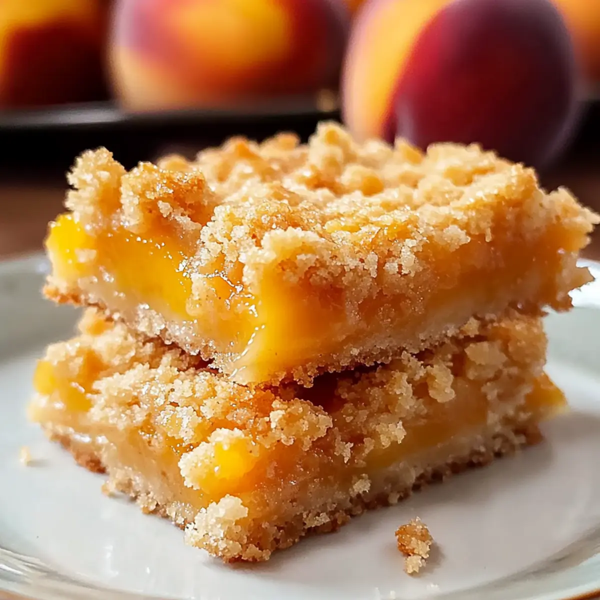 Irresistible Peach Crumb Bars That Melt in Your Mouth