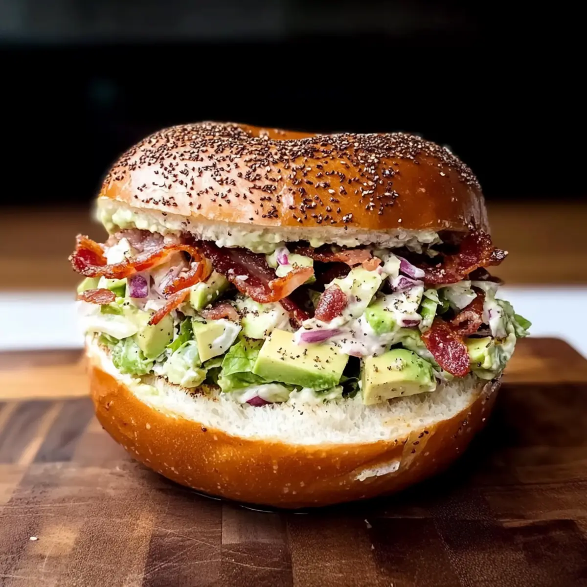 California BLT Chopped Bagel: Quick, Crunchy Lunch Bliss