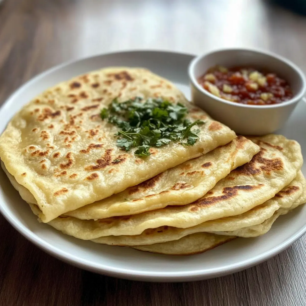 Easy Garlic Flatbread Recipe – No Yeast, No Knead Delight!