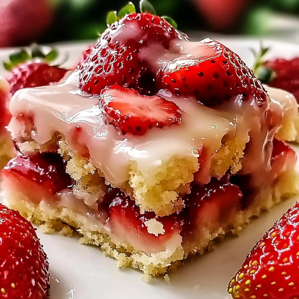 Strawberry Shortcake Bars That Taste Like Summer Bliss