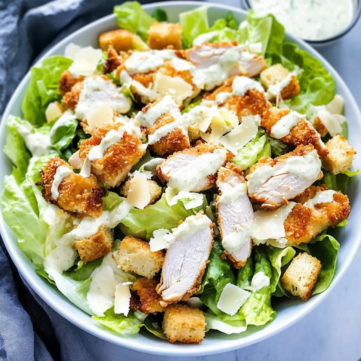 Crispy Chicken Caesar Salad: A Fresh and Hearty Delight