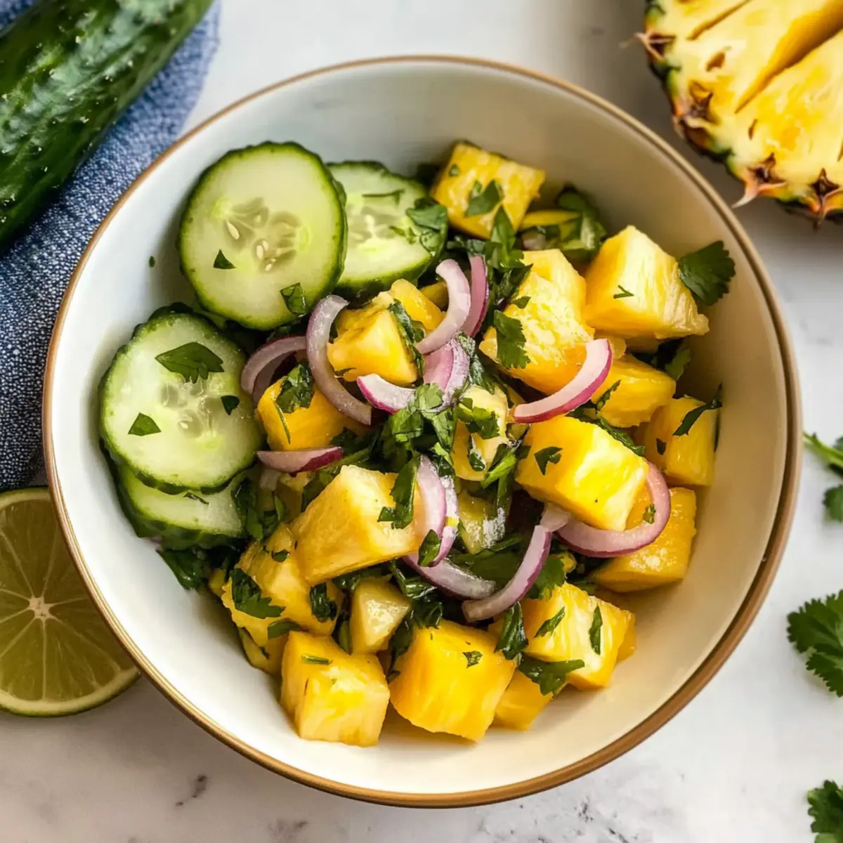 Pineapple Cucumber Salad: A Refreshing Summer Delight