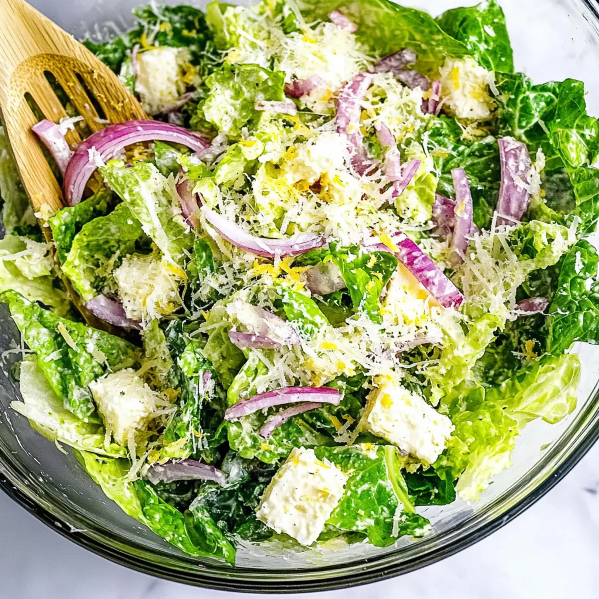 Lemon Parmesan Lettuce Salad: Fresh, Zesty & So Easy!