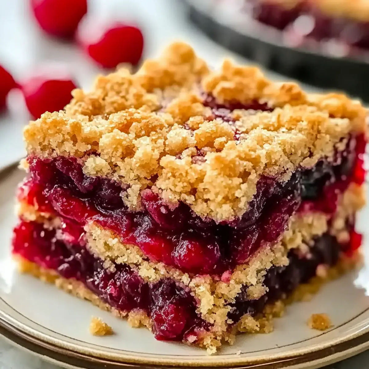 Quick Cherry Crumble Bars That Will Make You Smile