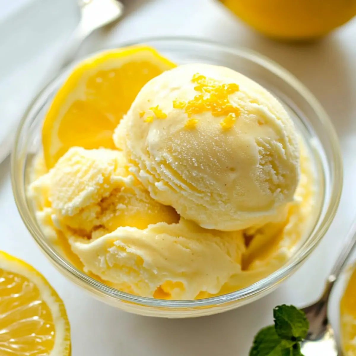 Zesty Lemon Frozen Yogurt: Your Guilt-Free Summer Treat