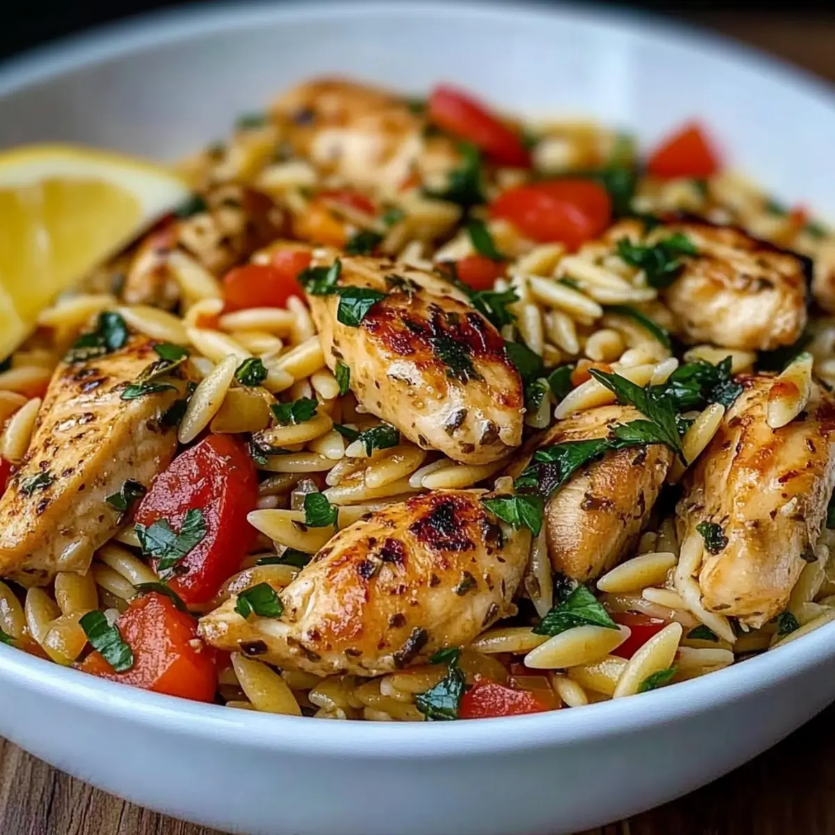 Mediterranean Chicken Orzo: A Flavor-Packed One-Pot Delight