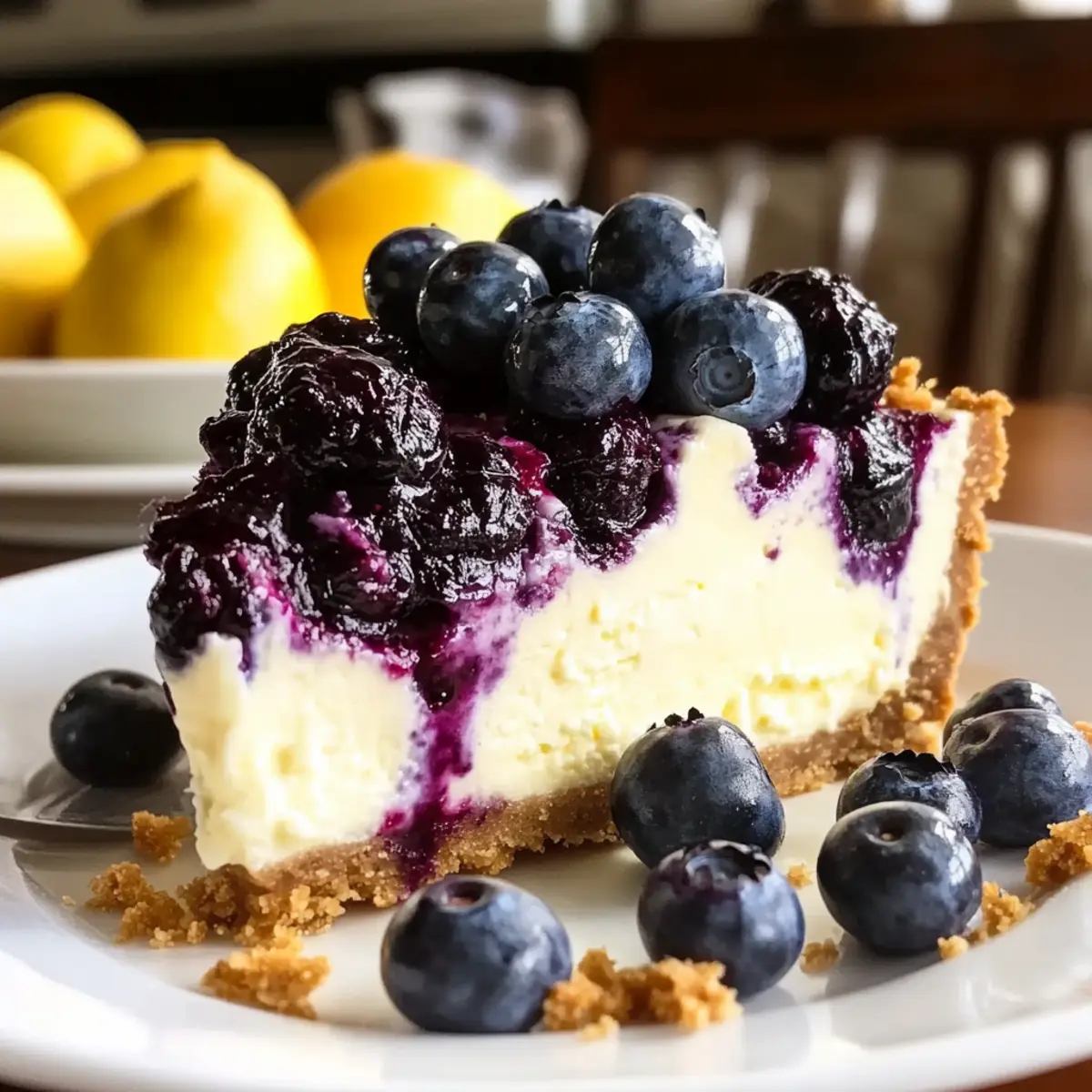 Lemon Blueberry Cheesecake That's Perfect for Summer Bliss