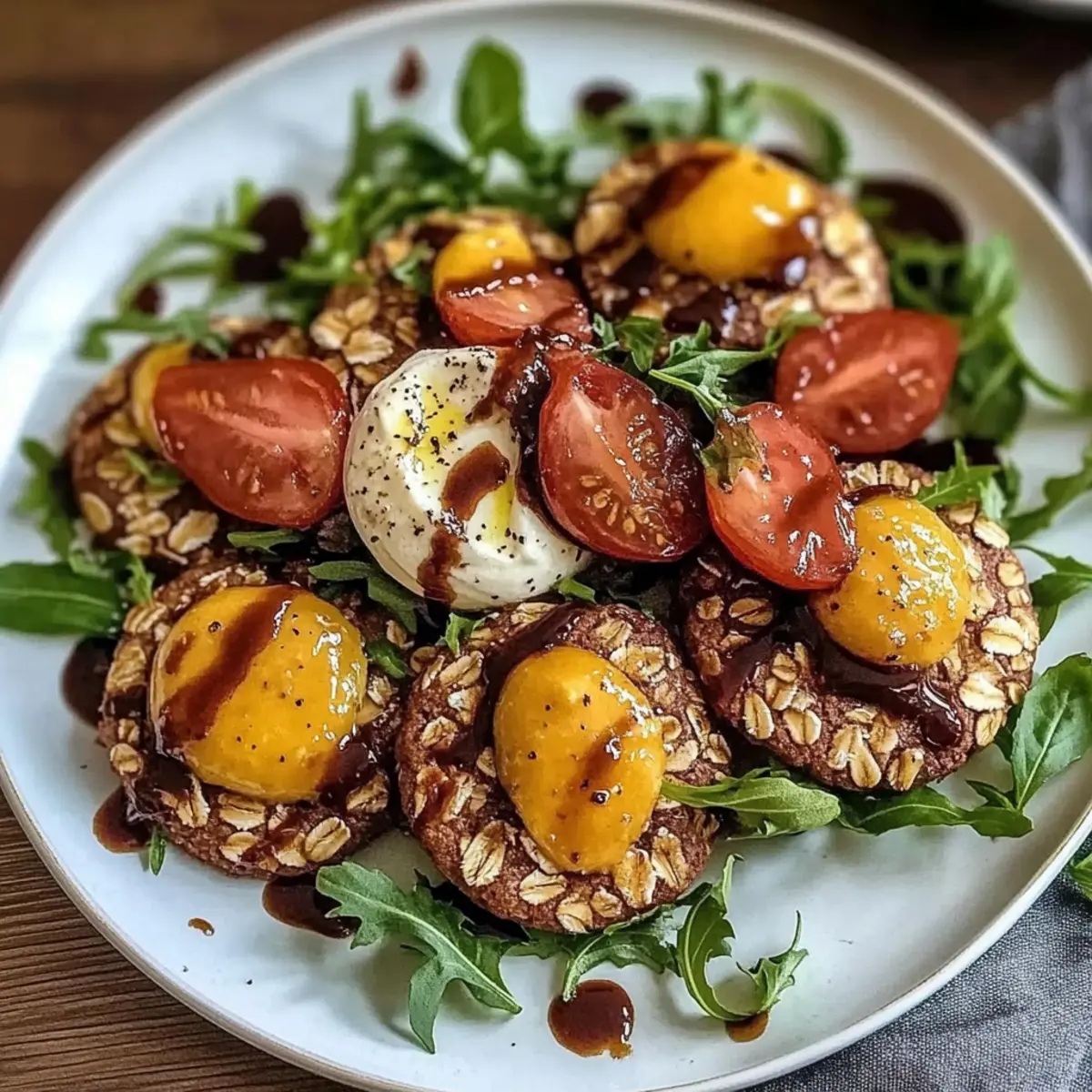 Peach Burrata Salad Recipe with Basil and Balsamic Bliss